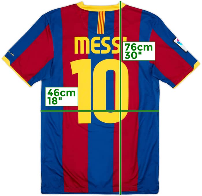 2010-11 Barcelona Home Shirt Messi #10 - 6/10 - (S)