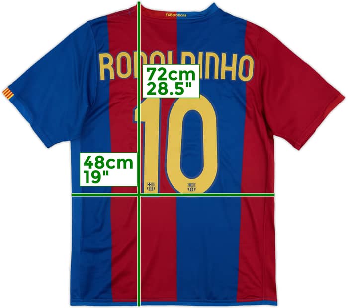 2006-07 Barcelona Home Shirt Ronaldinho #10 - 9/10 - (S)