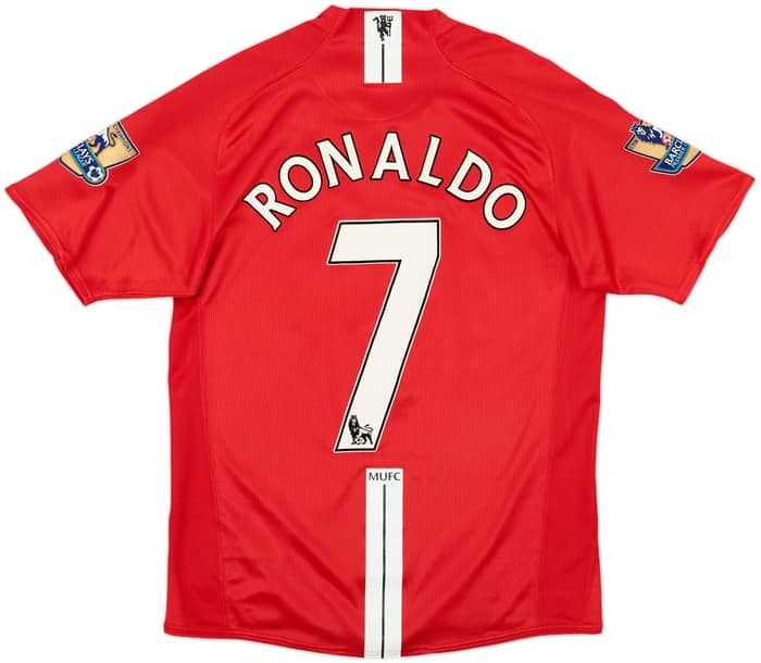 2007-09 Manchester United Home Shirt Ronaldo #7 - 7/10 - (S)