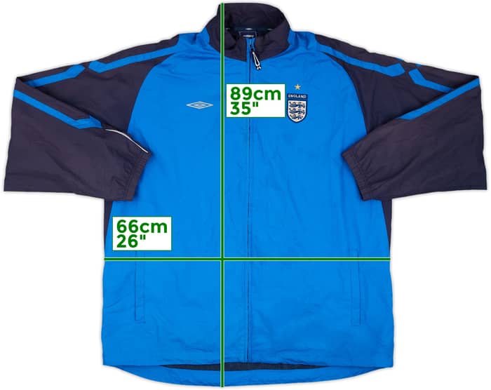 2007-09 England Umbro Track Jacket - 5/10 - (XXL)