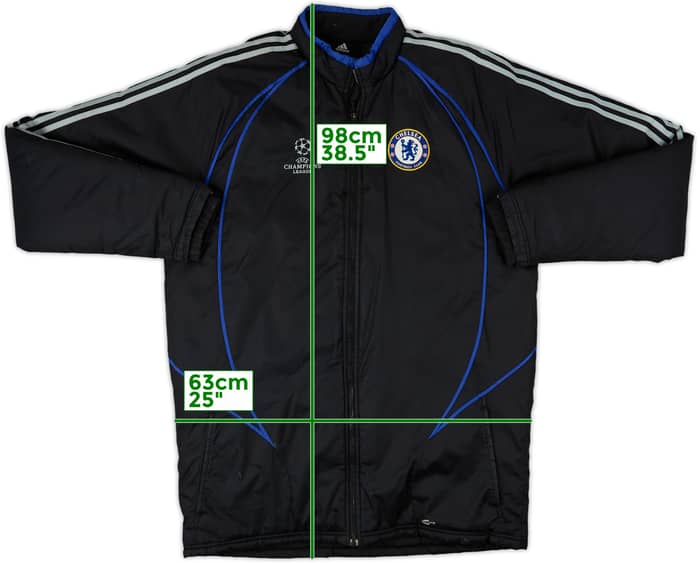 2006-07 Chelsea adidas CL Padded Bench Coat - 6/10 - (L/XL)