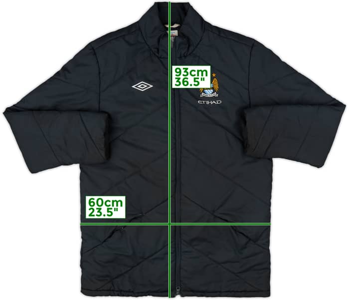 2009-10 Manchester City Umbro Padded Bench Coat - 6/10 - (L)
