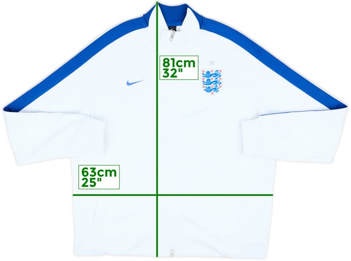 2014-15 England Nike Track Jacket - 8/10 - (XXL)