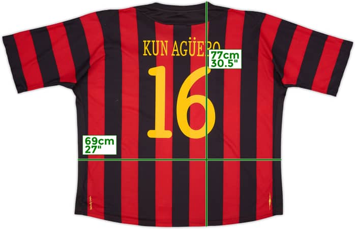 2011-12 Manchester City Away Shirt Kun Aguero #16 - 6/10 - (3XL)