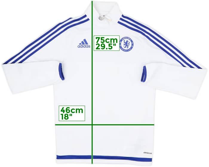 2015-16 Chelsea adidas 1/4 Zip Drill Top - 6/10 - (XS)