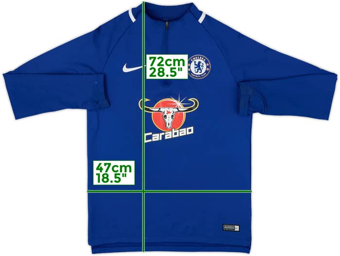 2017-18 Chelsea adidas 1/4 Zip Drill Top - 8/10 - (S)