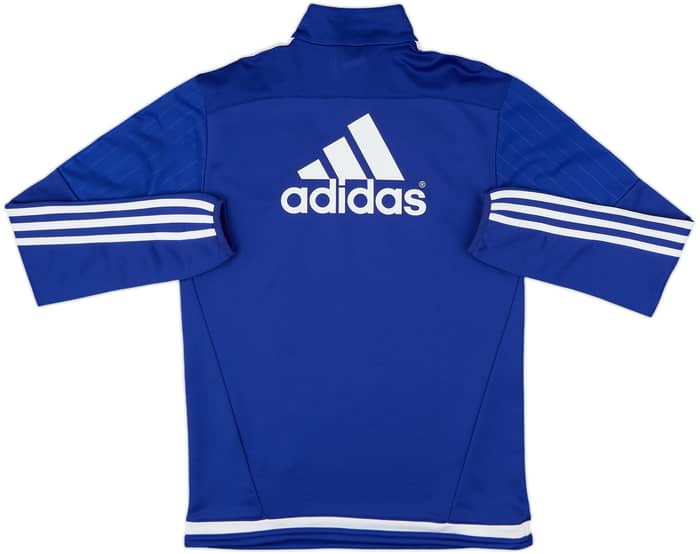 2015-16 Chelsea adidas 1/4 Zip Sweat Top - 9/10 - (XS)