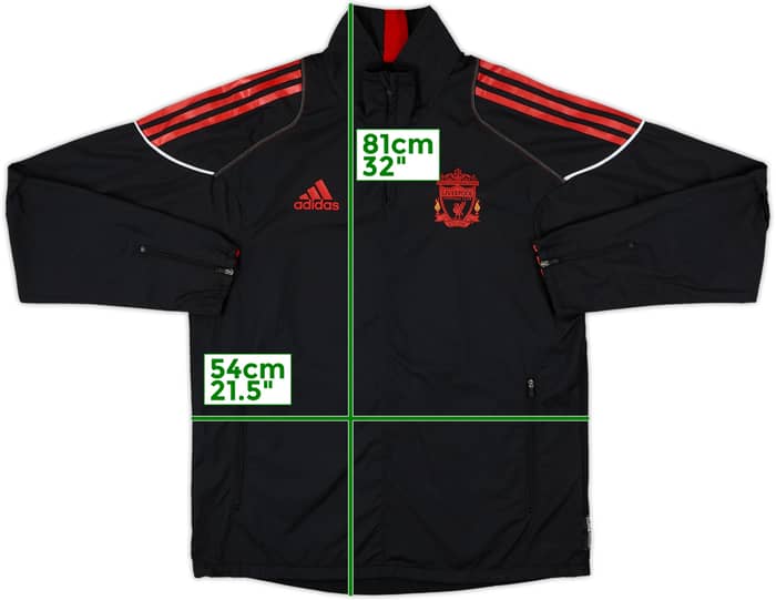 2010-11 Liverpool adidas 1/4 Zip Drill Top - 8/10 - (S)