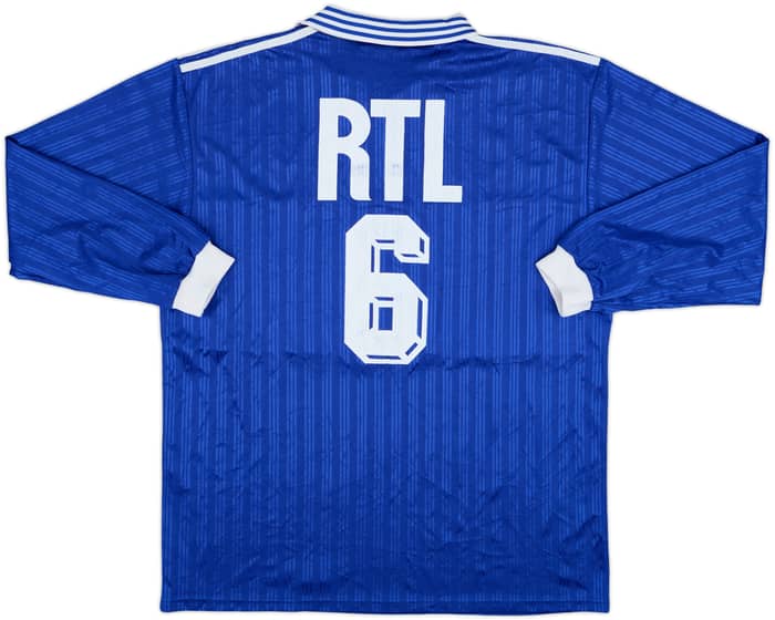 1990s Coupe de France Home L/S Shirt #6 - 5/10 - (XL)