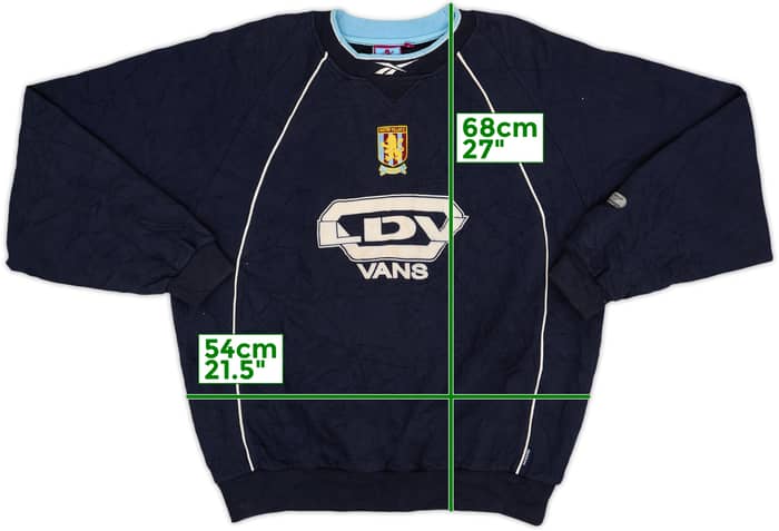 1998-99 Aston Villa Reebok Sweat Top - 6/10 - (S)