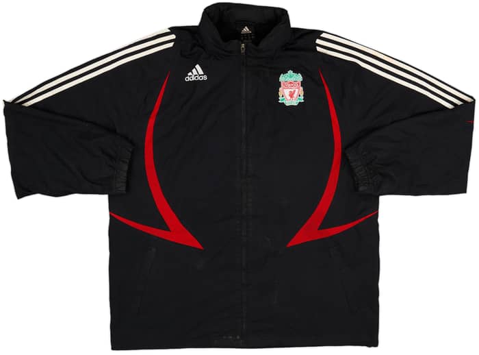 2007-08 Liverpool adidas Hooded Track Jacket - 7/10 - (L/XL)