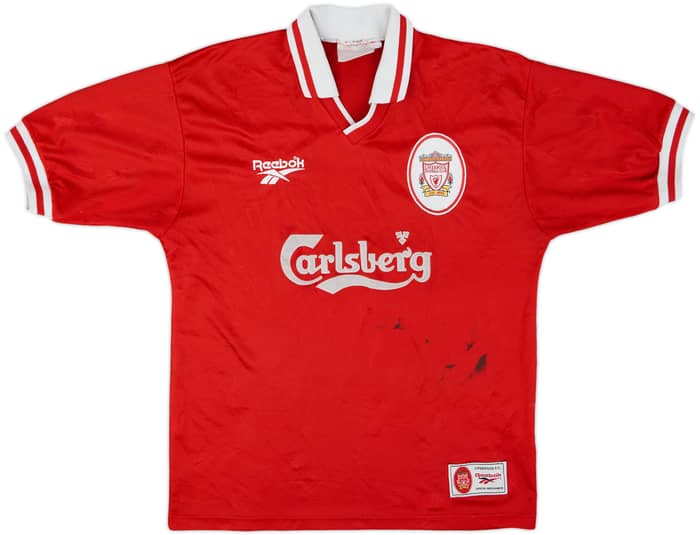 1996-98 Liverpool Home Shirt - 4/10 - (M)