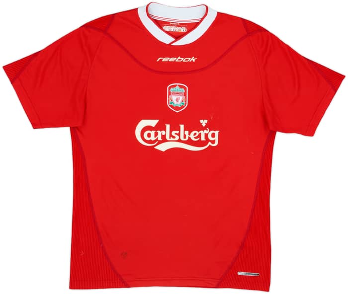 2002-04 Liverpool Home Shirt Gerrard #17 - 7/10 - (M)