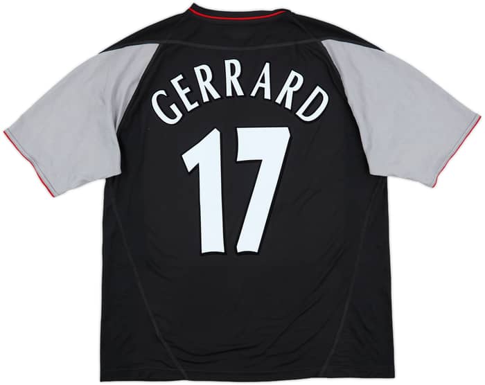 2002-04 Liverpool Away Shirt Gerrard #17 - 8/10 - (L)