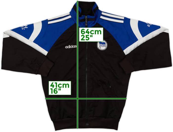 1996-97 Hertha Berlin adidas Track Jacket - 5/10 - (M.Boys)