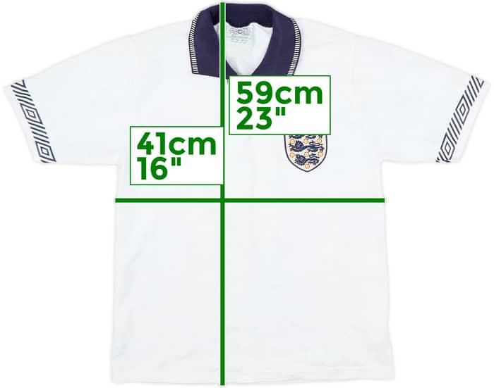 1990-92 England Home Shirt - 8/10 - (M.Boys)