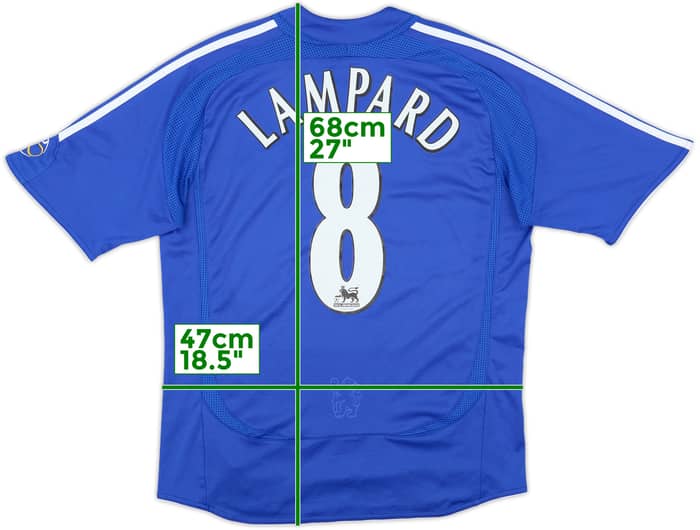 2006-08 Chelsea Home Shirt Lampard #8 - 8/10 - (XL.Boys)