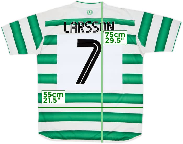 2003-04 Celtic Home Shirt Larsson #7 - 6/10 - (L)