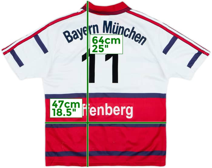 1998-00 Bayern Munich Away Shirt Effenberg #11 - 6/10 - (L.Boys)