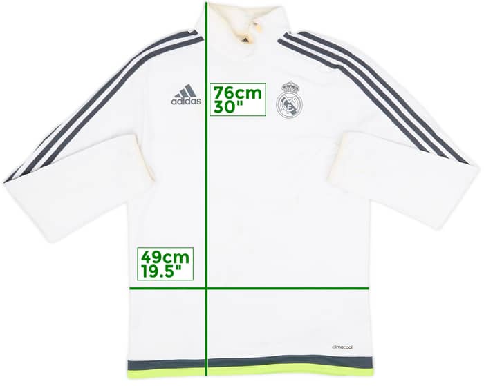 2015-16 Real Madrid adidas 1/4 Zip Drill Top - 5/10 - (S)