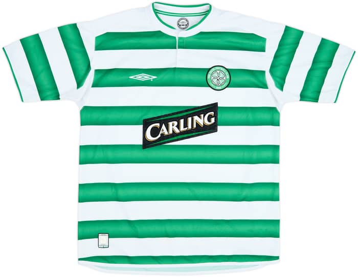 2003-04 Celtic Home Shirt Larsson #7 - 8/10 - (L)