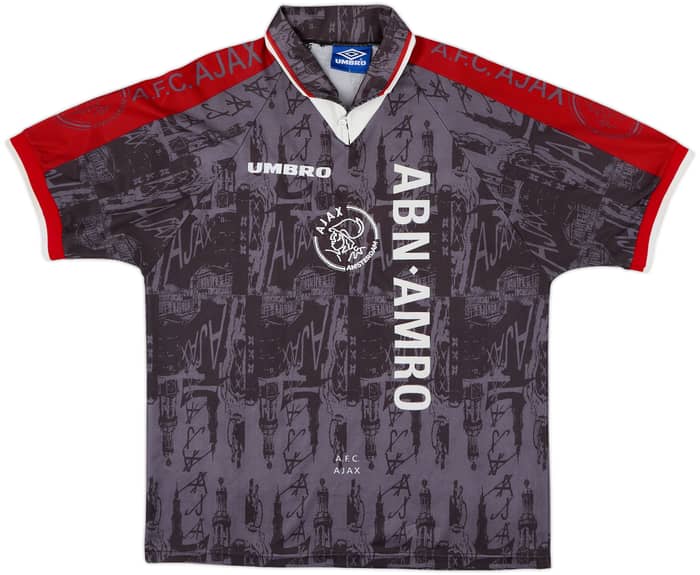 1996-97 Ajax Away Shirt Kluivert #9 - 10/10 - (L)