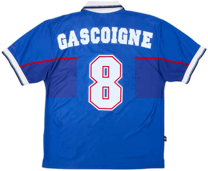 1997-99 Rangers Home Shirt Gascoigne #8 - 8/10 - (M)