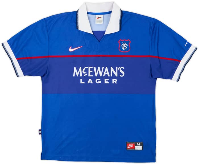 1997-99 Rangers Home Shirt Gascoigne #8 - 8/10 - (M)