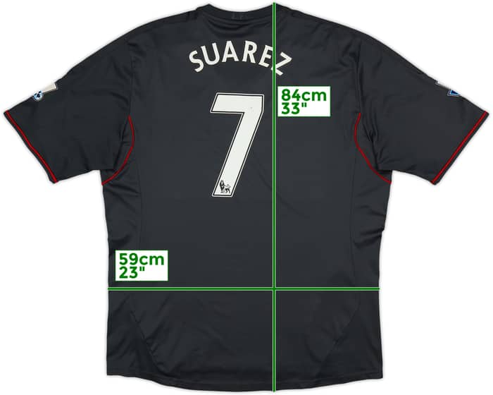 2011-12 Liverpool Away Shirt Suarez #7 - 6/10 - (XXL)