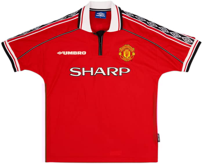1998-00 Manchester United Home Shirt Yorke #19 - 7/10 - (M)