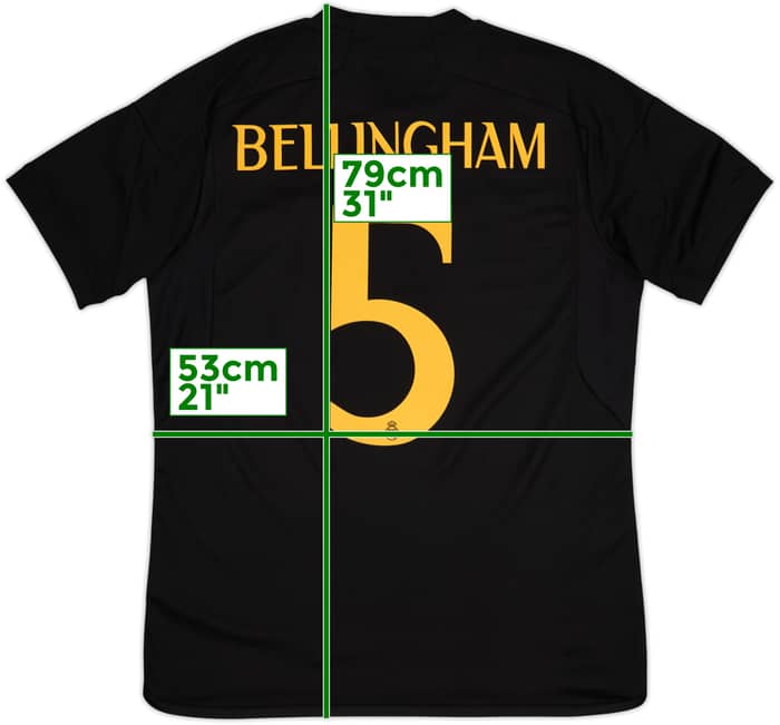 2023-24 Real Madrid Third Shirt Bellingham #5 - 8/10 - (L)