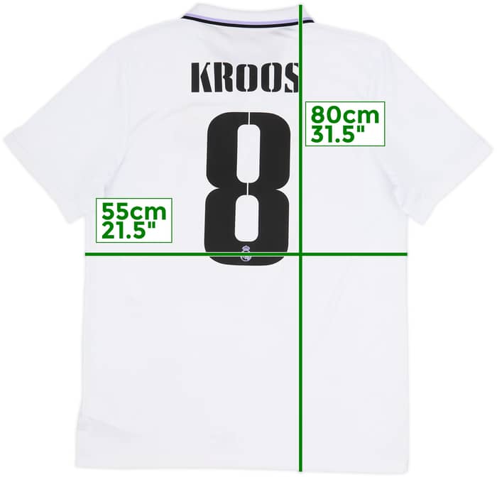 2022-23 Real Madrid Home Shirt Kroos #8 - 6/10 - (L)
