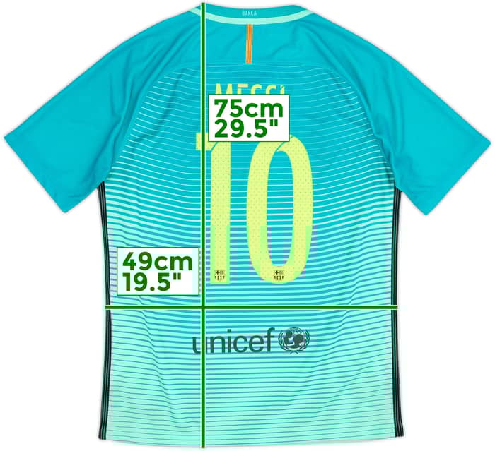 2016-17 Barcelona Third Shirt Messi #10 - 8/10 - (M)