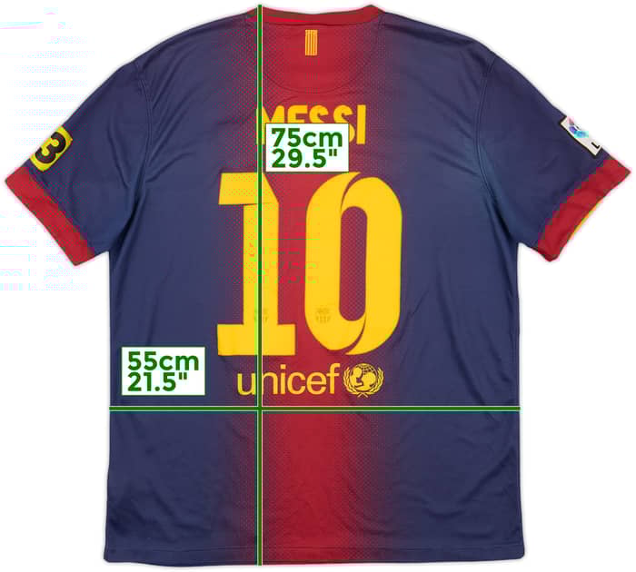 2012-13 Barcelona Home Shirt Messi #10 - 6/10 - (L)