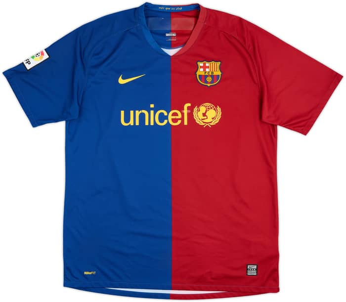 2008-09 Barcelona Home Shirt Messi #10 - 6/10 - (L)