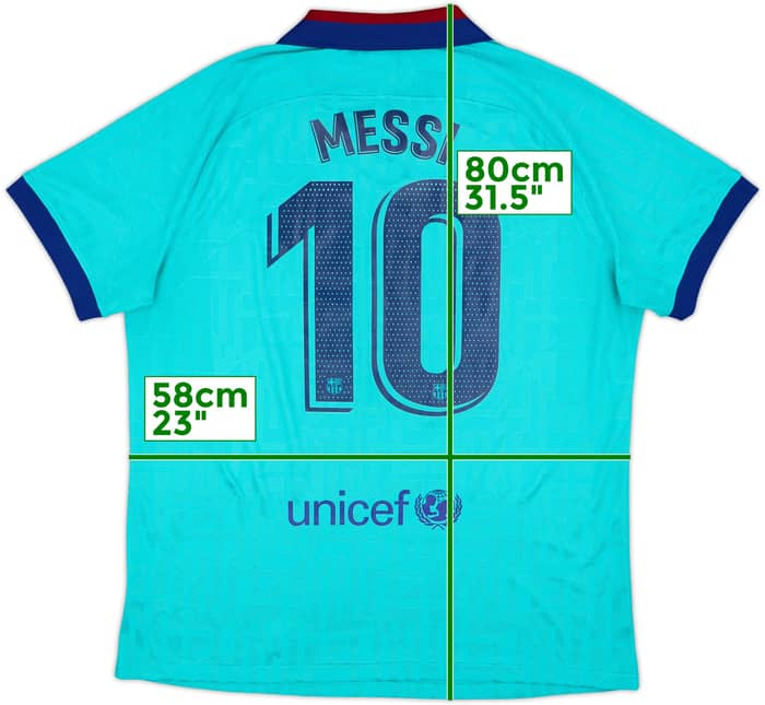 2019-20 Barcelona Authentic Third CL Shirt Messi #10 - 8/10 - (XL)