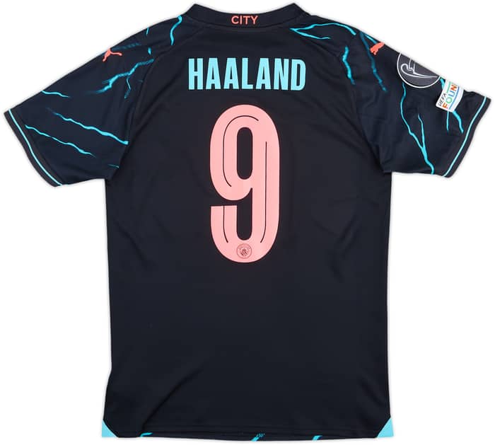 2023-24 Manchester City Third Shirt Haaland #9 - 6/10 - (S)
