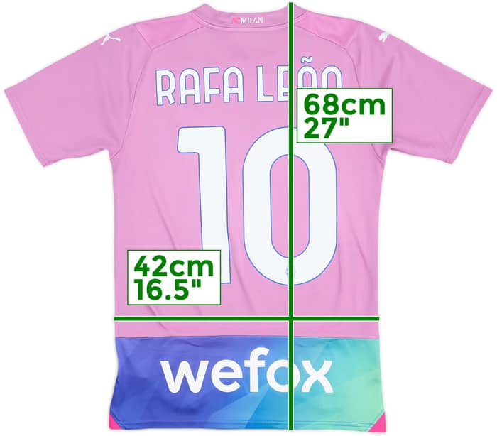 2023-24 AC Milan Third Shirt Rafa Leao #10 - 8/10 - (XS)