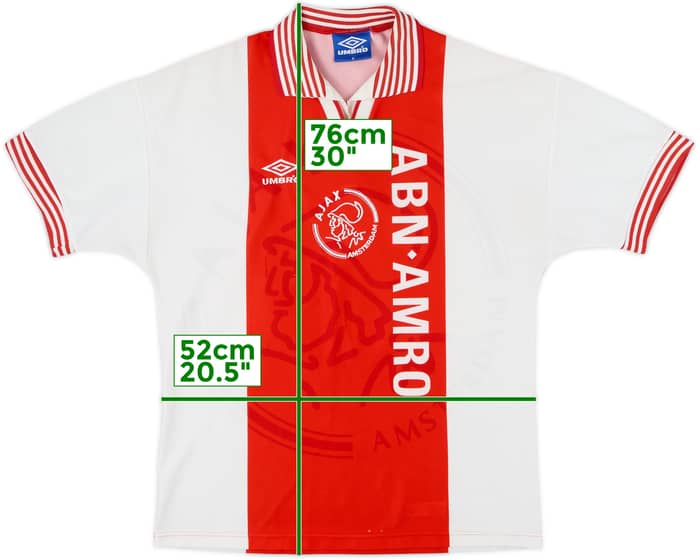 1995-96 Ajax Home Shirt - 6/10 - (M)