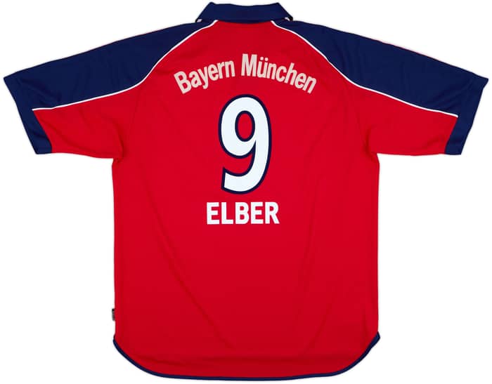 1999-01 Bayern Munich Home Shirt Elber #9 - 8/10 - (XL)