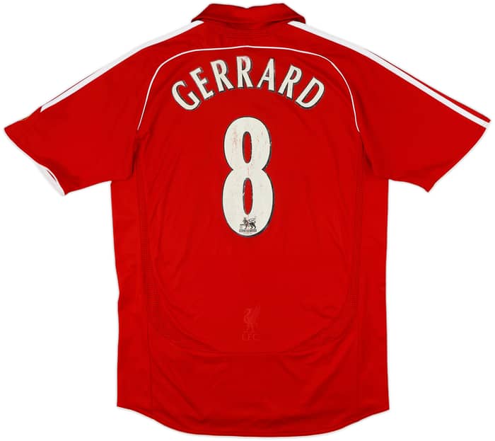 2006-08 Liverpool Home Shirt Gerrard #8 - 4/10 - (M)