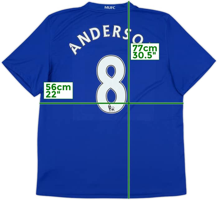 2008-09 Manchester United Third Shirt Anderson #8 - 6/10 - (L)