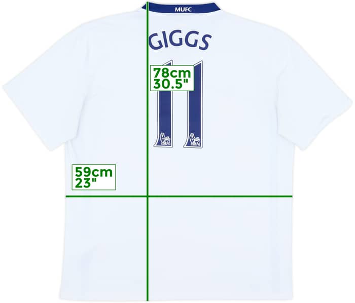 2008-10 Manchester United Away Shirt Giggs #11 - 8/10 - (XL)