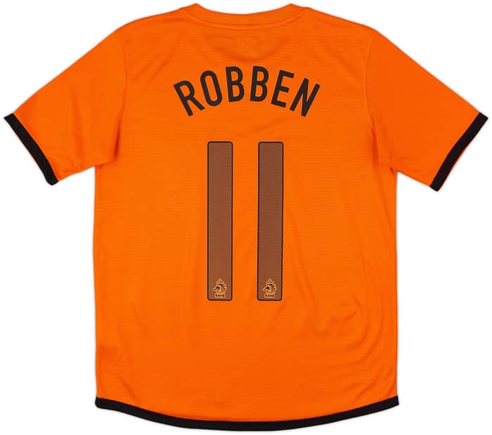 2012-13 Netherlands Home Shirt Robben #11 - 10/10 - (XL.Boys)