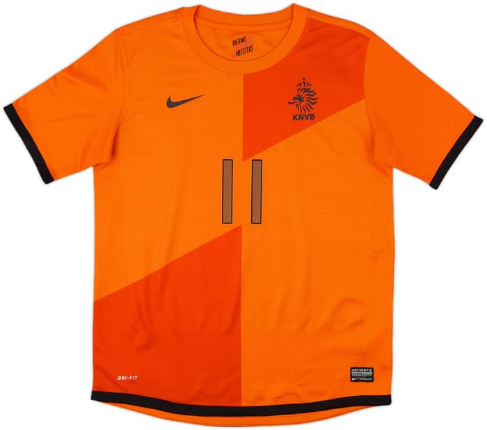 2012-13 Netherlands Home Shirt Robben #11 - 10/10 - (XL.Boys)