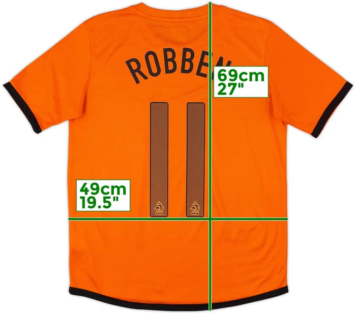 2012-13 Netherlands Home Shirt Robben #11 - 10/10 - (XL.Boys)