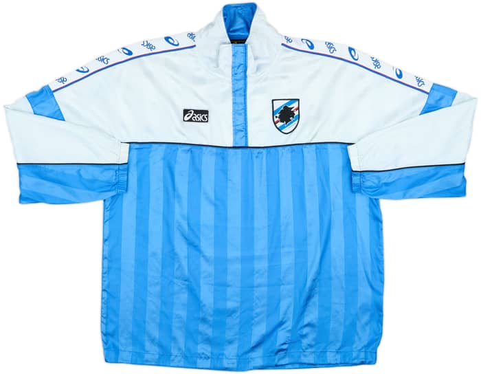 1995-96 Sampdoria Asics 1/4 Zip Track Jacket - 7/10 - (L)