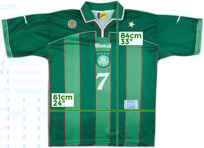 1999 Palmeiras Third Shirt #7 - 7/10 - (XL)