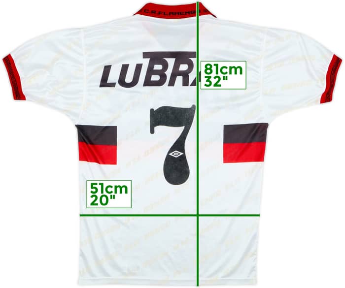 1993-94 Flamengo Away Shirt #7 - 8/10 - (M/L)