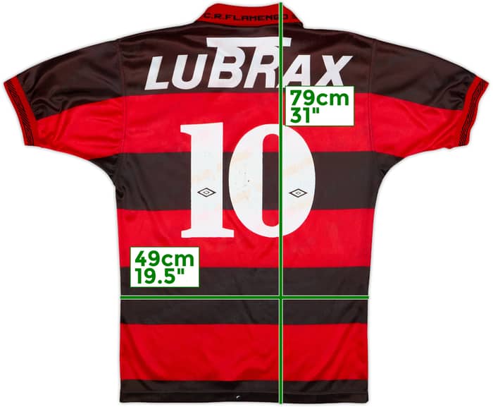 1992-93 Flamengo Home Shirt #10 - 8/10 - (S)
